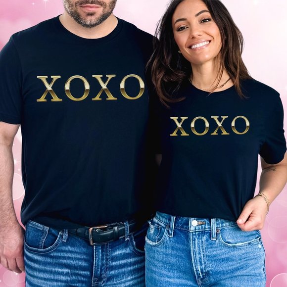 Xoxo Shirt Unisex College Tee Everyday Love T-shirt Gift - Picture 4 of 8